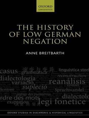 cover image of The History of Low German Negation